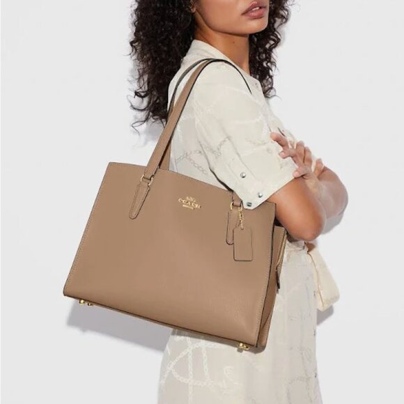 Coach Tatum Carryall in tan - Picture 4 of 6